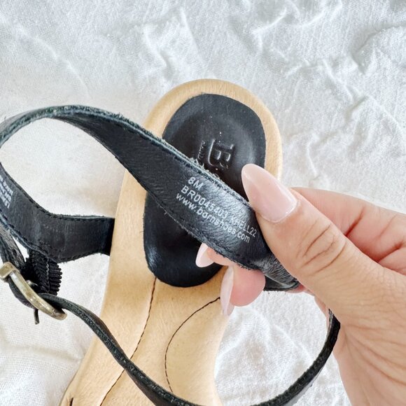 Born Simone Natural Leather Sandals Size 8 New - Picture 5 of 6